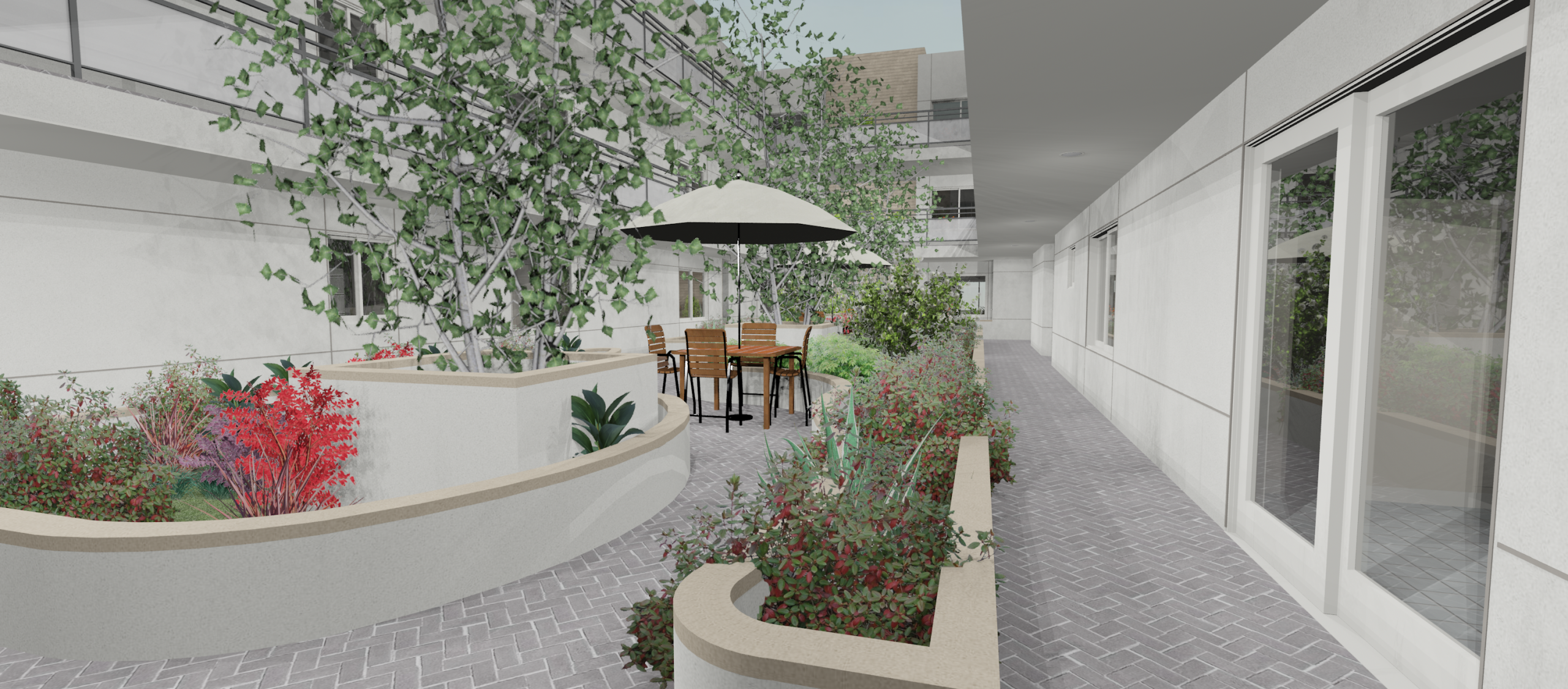 Adams Courtyard View
